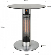 Tradecorp.switzerland 70Ø Heiz-Tisch / Tisch Heizstahler